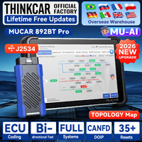 Alat Diagnostik OBD2 MUCAR 892BT PRO Pemindai Mobil Sistem Lengkap Alat Diagnostik AI Pengkodean ECU Peta Topologi J2534 DOIP CANFD