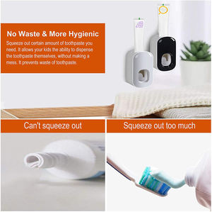 Presse-dentifrice créatif pour salle de bains, ensemble de porte-brosses, Design élégant, suspension murale, distributeur de dentifrice - Product Image 5