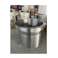 Marmite de mélange à double enveloppe de qualité alimentaire en acier inoxydable 304, avec plaque chauffante électrique et chauffage au gaz, capacité de 71L à 2000L