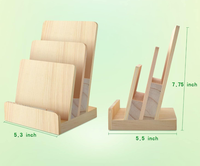 Porte-documents de bureau en bois, support de rangement pour brochures, support de documents pour la maison et le bureau