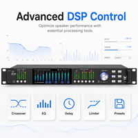 Système de gestion des enceintes DSP numérique PLD360 3 entrées 6 sorties pour enceintes en réseau