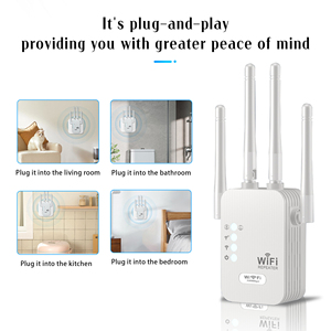 Amplificateur de signal <span class=keywords><strong>WiFi</strong></span> sans fil 2,4 GHz, répéteur <span class=keywords><strong>WiFi</strong></span>, extension de routeur <span class=keywords><strong>WiFi</strong></span>, réception murale réseau 4G pour la maison et le bureau - Product Image 2