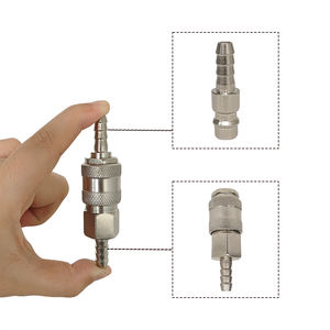 Raccord rapide à filetage standard européen de 1/4 pouces, raccord à barbillon de 8x5mm pour compresseur d'air -001 - Product Image 1