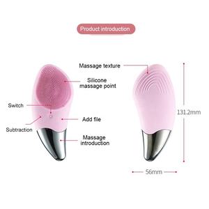 <span class=keywords><strong>Brosse</strong></span> Nettoyante <span class=keywords><strong>Visage</strong></span> Sonique Électrique Vibrante Étanche en Silicone pour Nettoyage en Profondeur des Pores, Vente en Gros, Garantie 6 Mois - Product Image 5