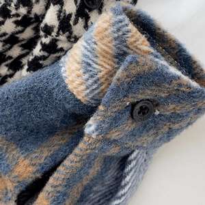 Mode bébé fille garçon chemise à carreaux veste enfant chemise en laine épaisse tenue ample hiver printemps automne bébé vêtements décontractés 1-8 ans - Product Image 4