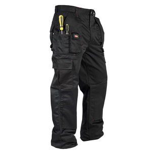 Pantalon cargo utilitaire pour homme, décontracté, multi-poches, en coton, coupe ample, pantalon cargo décontracté pour homme, en coton, multi-poches - Product Image 6