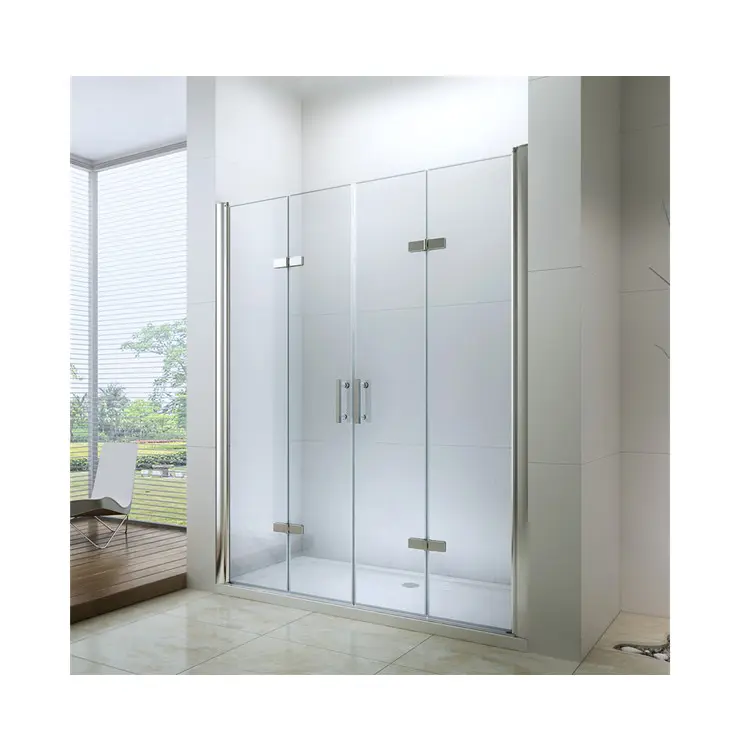 EX-213L 6mm 8mm tempered clear glass hinge shower enclosure shower screen