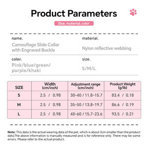 Collar Ajustable para Perro con Grabado Reflectante, Antipérdida, Duradero, <span class=keywords><strong>de</strong></span> Nailon, con Liberación Rápida - Product Image 5