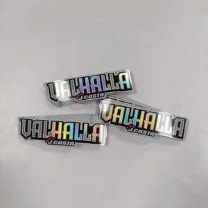 Nhà Máy Bán buôn giá tốt nhất tự dính nhãn in Holographic Sticker tùy chỉnh tên thương hiệu Laser Vinyl Logo Sticker - Product Image 2