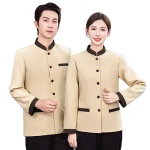 Hotel cleaning long sleeved men's and women's clothing New property housekeeping shopping mall hospital work clothes