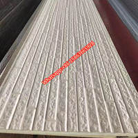 Panneau intégré d'isolation thermique et de décoration imperméable Panneaux sandwich en polyuréthane Panneau mural externe sculpté en métal
