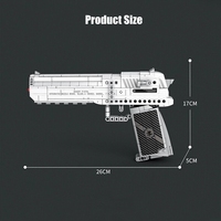 Reobrix 77001 Blocs de construction Pistolet ARME Jouets Modèles de mitrailleuse Desert Eagle Blocs de construction pour enfants garçons