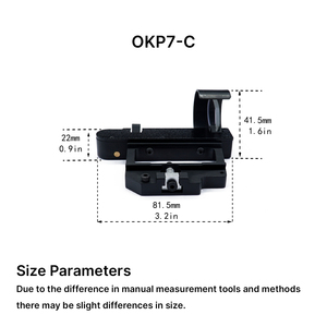 กล้องเล็งยุทธวิธี BANGBANG OKP7 -C แบบปรับอัตโนมัติ พร้อมจุดเล็งโลหะ ติดตั้งด้านข้าง - Product Image 6