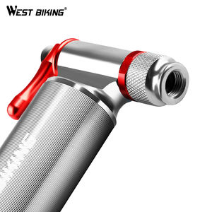 서쪽 자전거 고품질 합금 순환 부풀리는 장치 자전거 타이어 펌프 소형 손 휴대용 이산화탄소 공기 자전거 펌프 편리한 - Product Image 3