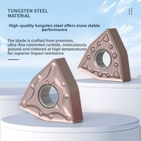 Plaquette triangulaire en carbure pour tournage externe CNC, usinage de l'acier inoxydable, haute précision, qualité professionnelle, vente en gros, pour tournage sur tour