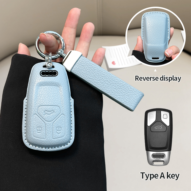 Tipo A-Lino Azul+Cinturón a juego