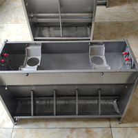 Équipement de ferme porcine automatique nouvel état mangeoires automatiques double face pour porcs