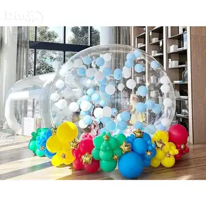 New Design Transparent Inflatable Bouncy Bubble Balloon Tent Airblown Inflatable Tunnel For Party