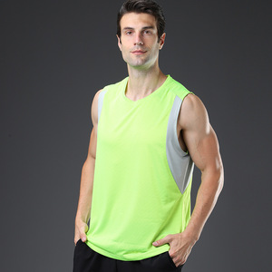 Custom Marathon Running Vest Polyester Workout T-shirt Sport Sleeveless Shirts Solid Loose Tees Bodybuilding <b>Singlets</b> <b>for</b> <b>Men</b> - Product Image 6