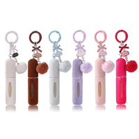 Atomiseur de parfum portable mini 5 ml rechargeable par le bas, flacon vaporisateur de voyage tendance avec porte-clés, idéal pour un cadeau