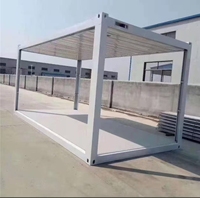 Structure en acier préfabriquée modulaire mobile pliable de 20 pieds et 40 pieds pour conteneur de bureau ou maison conteneurisée