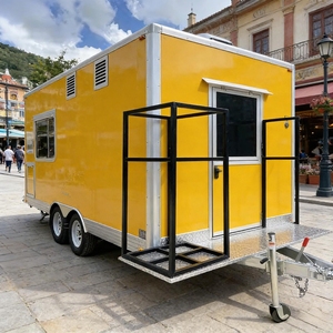 Remorques alimentaires mobiles pour cuisines commerciales, kiosques de restauration de rue entièrement équipés, chariots de traiteur BBQ, camions de cuisine à vendre - Product Image 5