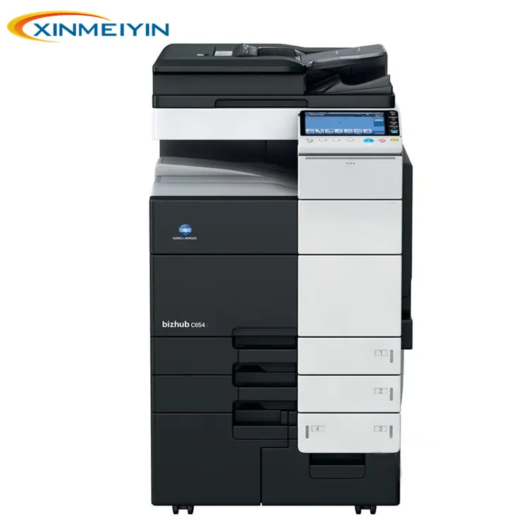 Fotocopiatrice ricondizionata a3 a4 fotocopiatrici di carta Konica Minolta Bizhub C654 C654e ad alta velocità BH fotocopiatrice usata 65ppm