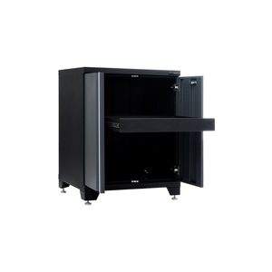 Armoire à double porte pour le rangement d'outils, type rectangulaire, gris, rouge, noir, 1910003, organisateur de bureau - Product Image 2