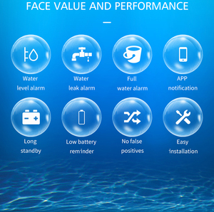 Tuya bể nước thông minh cảm biến mức độ wifi Lũ lụt mực nước hệ thống báo động sàn nhựa Detector cho nhà bếp nhà vệ sinh - Product Image 3