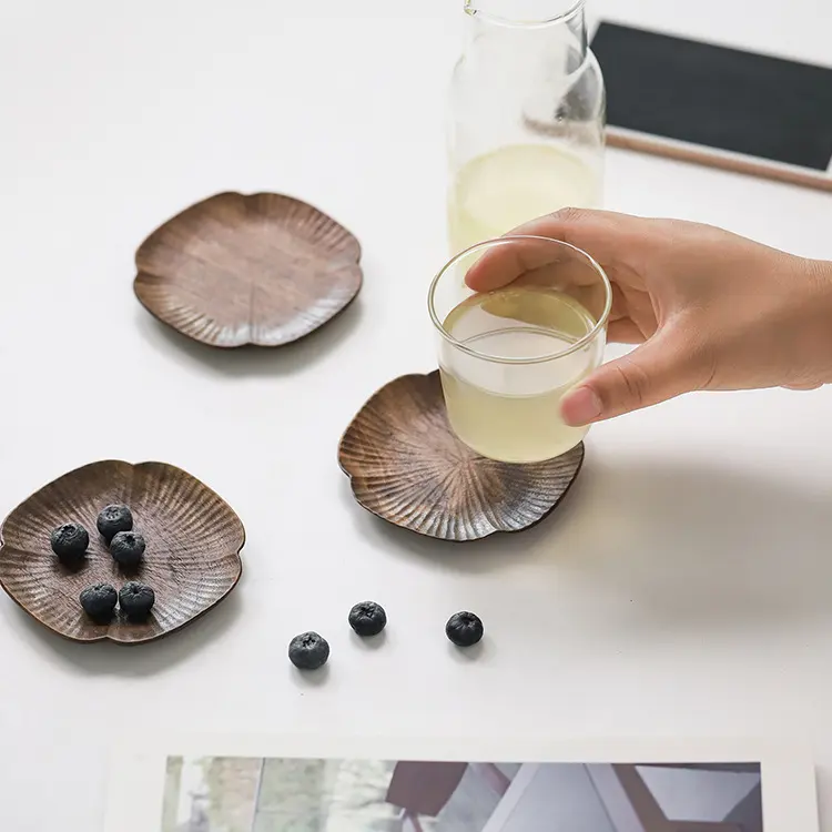Posavasos personalizados para café en blanco, posavasos de sublimación personalizados para bebidas, posavasos cuadrados para palés, taza de té, posavasos de madera en blanco