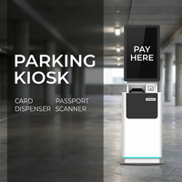Kiosco de Pago de Estacionamiento Independiente Estar con Pantalla Táctil, Autoservicio, Pago por Código QR, Dispensador de Tickets y Escáner