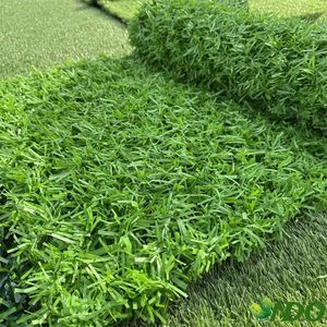 Bingkai baja dan besi kawat buatan gulungan pagar imitasi hijau pinus jarum dinding halaman rumput pagar penggunaan tanaman dekorasi - Product Image 4