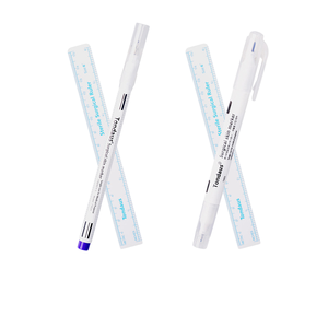 Marcador de Cejas Impermeable Morado con Regla, Herramienta de Mapeo de Cejas para Maquillaje Semipermanente - Product Image 1