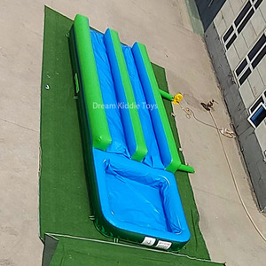 สไลเดอร์เป่าลมเขตร้อนแบบสไลด์พร้อมสระน้ำสาดน้ำและโต้คลื่นบ้านหลังบ้านสไลเดอร์เป่าลมสองเลนลื่นและสไลด์ - Product Image 2