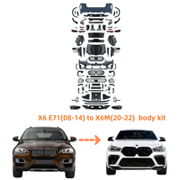 Hc para BMW X6 E71 2008-2014 Actualización a G06 LCI X6M 20-22 Kit de carrocería de estilo Venta de fábrica Old X6 a X6M Convertir parachoques de coche Retrofit