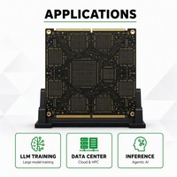 Fabricant de cartes PCB AI, HDI multi-couches jusqu'à 40 couches, haute résistance à la température (High-TG), Megtron ENIG ENEPIG, module de calcul GPU ultra-performant, PCB