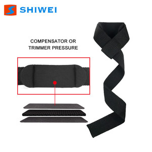 Sangles de musculation Shiwei, entièrement noires, en coton épais, avec support pour les poignets, pour l'entraînement en salle de sport - Product Image 1