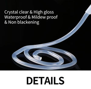 مادة لاصقة سيليكونية آمنة لأحواض السمك عالية القوة لاصق زجاج للأحواض الكبيرة والنوافذ غير سام ومقاوم للعفن - Product Image 4