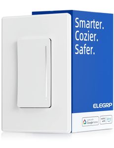 Elegrp USA 120V AC ánh sáng cảm ứng Dimmer tường chuyển đổi bền PC vấn đề nhà thông minh điện wifi tuya chuyển đổi thông minh - Product Image 3