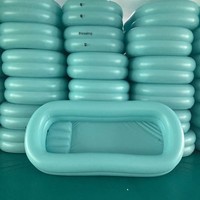 Baignoire gonflable en PVC avec pompe à air, directement de l'usine ; Baignoire pliable portable pour patients alités, personnes âgées, femmes enceintes