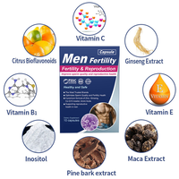 Comprimés de fertilité pour hommes personnalisés, naturels, biologiques, à base de plantes, MACA, ginseng, pilules pour augmenter le nombre de spermatozoïdes, comprimés de fertilité pour hommes