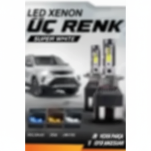 VW Polo H4 LED Xenon Headlight 3000K Color 3-Color Lightning Effect Azul Blanco Amarillo para Chip LED frontal apto para automóvil - Product Image 1