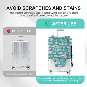 غطاء حقيبة سفر قابل للتخصيص، بمجموعة واسعة من الأنماط، وواقي أمتعة أنيق وجميل مقاوم للغبار. - Product Image 4