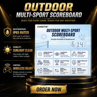 Tableau de Score de Rugby Numérique, Affichage Électronique Sportif, Panneau d'Affichage Personnalisé, Horloge de Score de Stade, Vente en Gros Usine