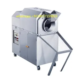 rotary drum nut roaster/peanut almond cashew nut roasting machine