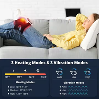 LJ Usine Personnalisée Électrique Pression Soins de Santé Masseur Vibration Soulagement de la Douleur Articulation Lumière LED Écran Tactile Genou Masseur