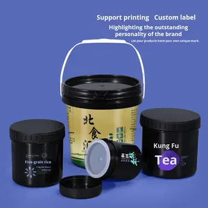 Bán Buôn Có Thể Tái Chế 3D UV Ánh Sáng Bằng Chứng Nhựa Màu Đen Nhựa Trống Thùng Shadowless Keo Cho Làm Móng Tay Sơn Móng Tay 3D Xô - Product Image 4