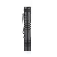 Mini lampe torche LED étanche à piles AAA, format stylo, corps en alliage d'aluminium, lampe de poche compacte, torche portable.