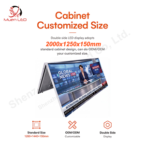 Affichage LED extérieur P3.91 à simple face, ouverture rabattable, 3840 Hz, pour la publicité en magasin, signalisation numérique - Product Image 6