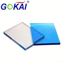 Plaques solides en polycarbonate 10mm 12mm 16mm résistantes aux UV et anti-âge, transparentes, pour toiture de serre, service de découpe 1220x2440mm
